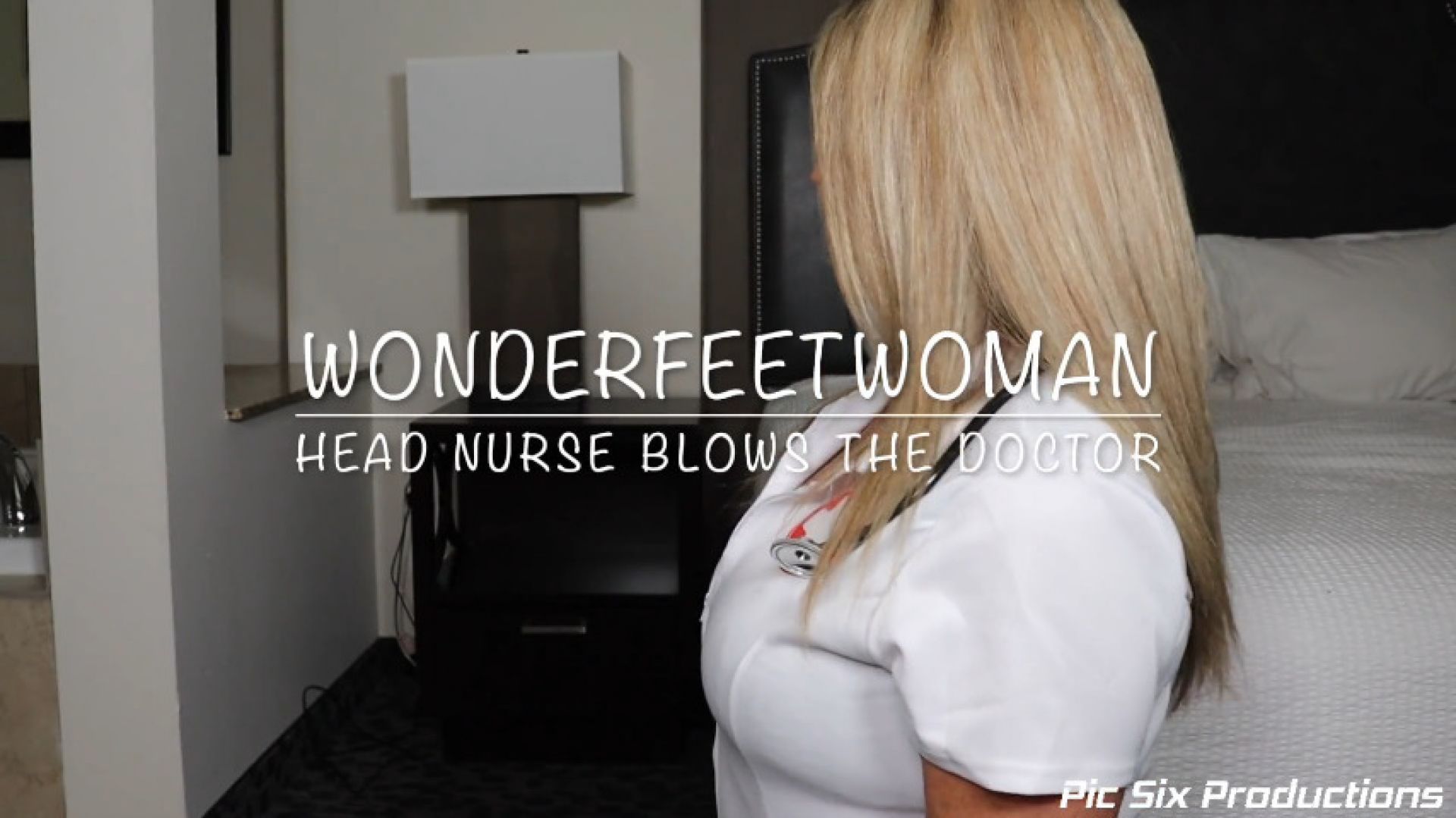 WonderFeetWoman Head Nurse Blows the Doctor