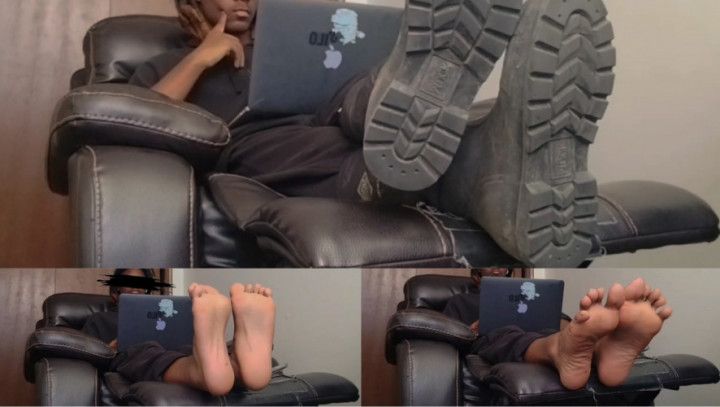 Uh oh! my study partner likes feet