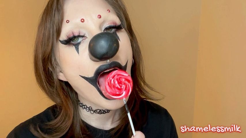 Goth Clowngirl Red Lollipop