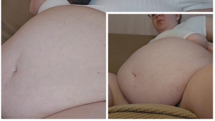 Preggo McDonald's Stuffing in Outgrown Clothes