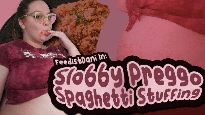 Messy Spaghetti Eating - AllDayStuffing2