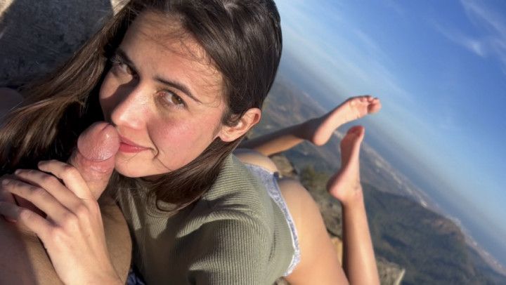 My first blowjob with ass and feet