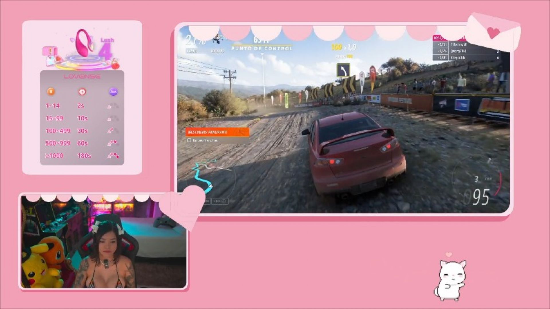 Live Gaming Stream: Big boobs racing