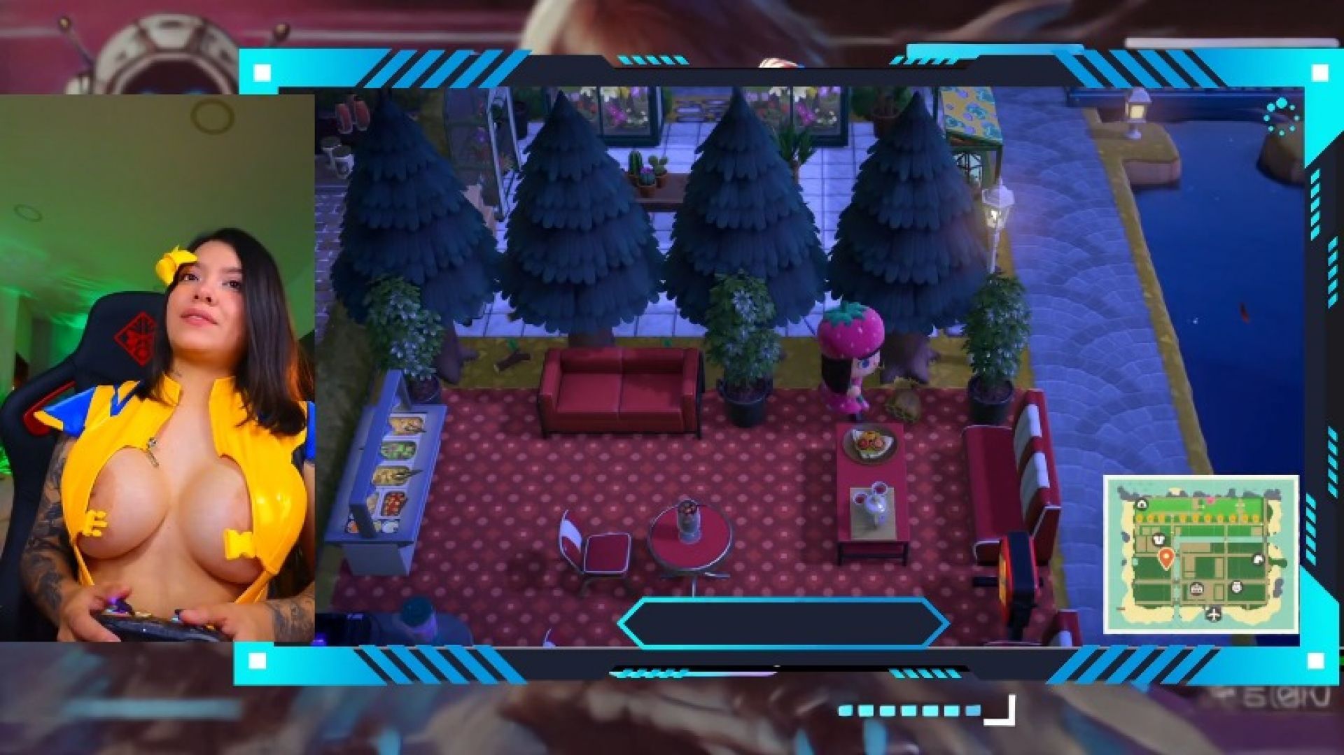 Female Wolverine passing another night gaming