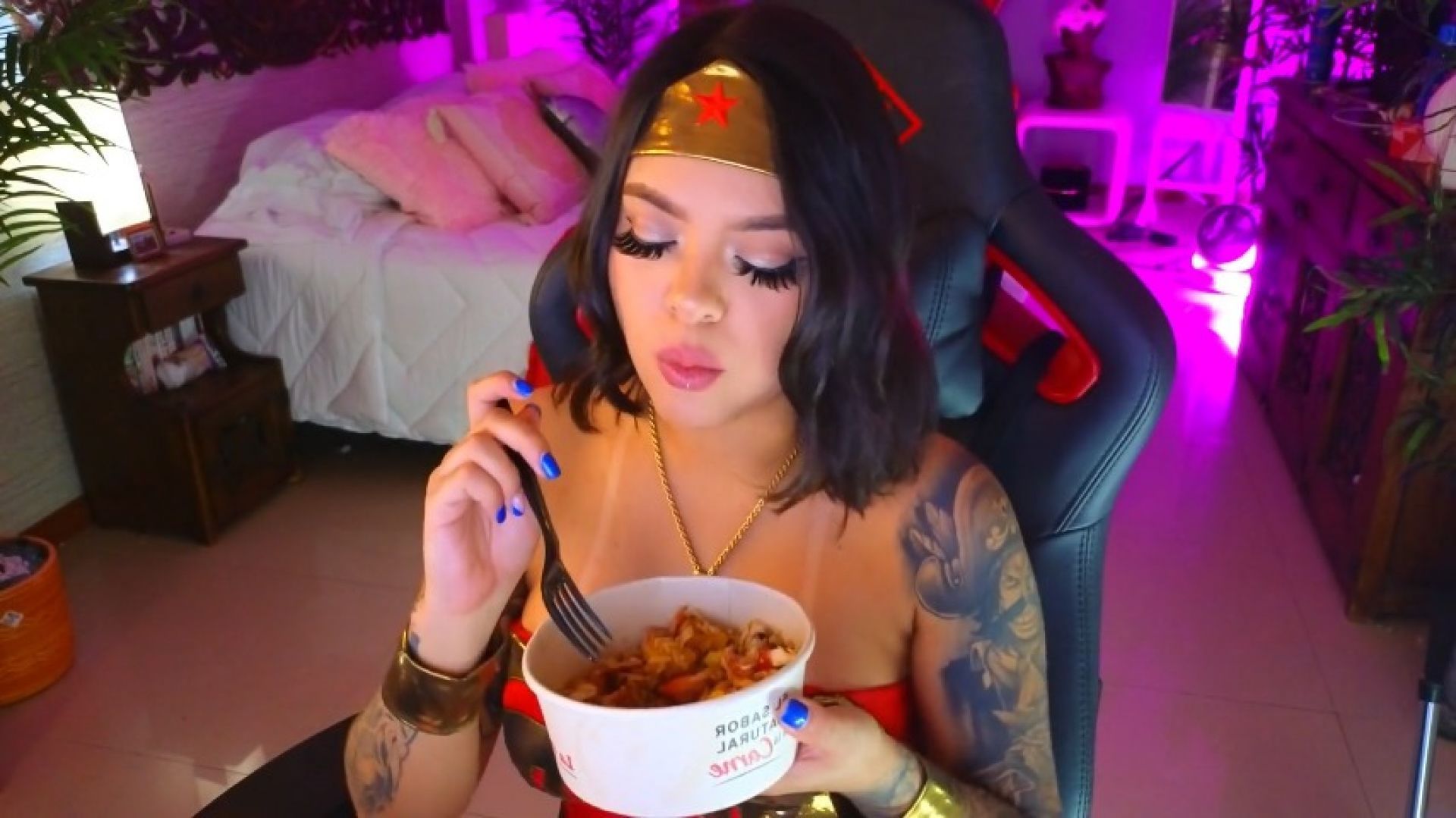 Have you ever thought what Wonder Woman eats