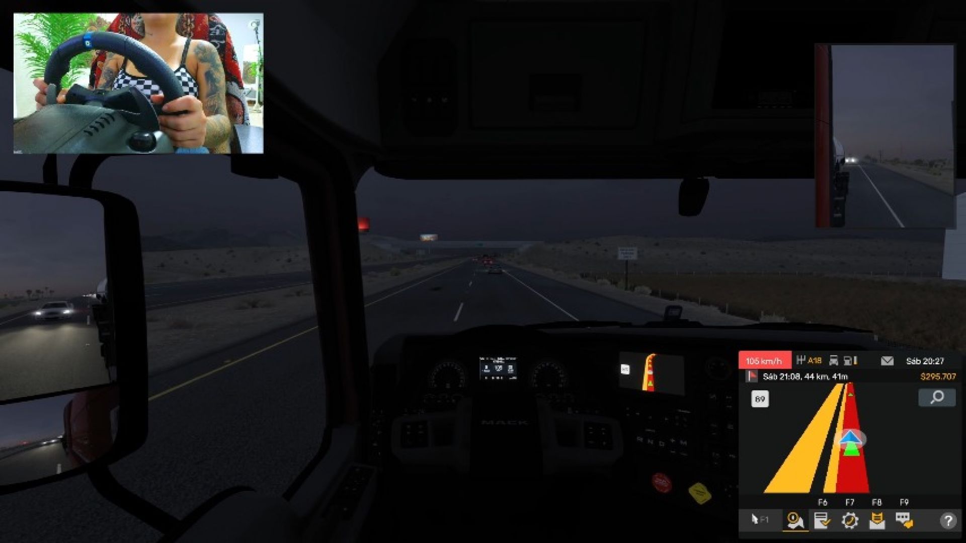 Colombian truck driver in the house