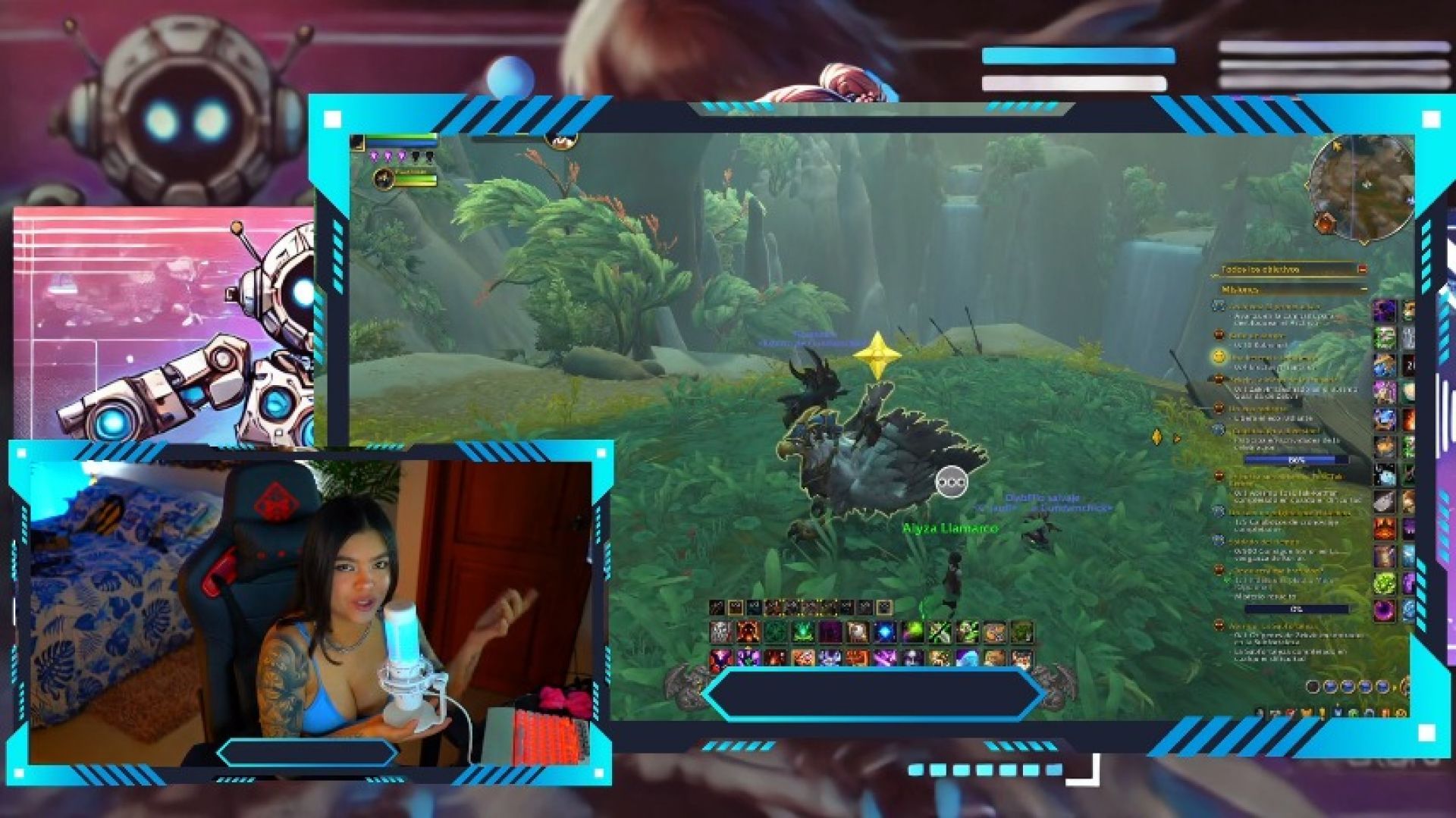 Flying around the World of Warcraft