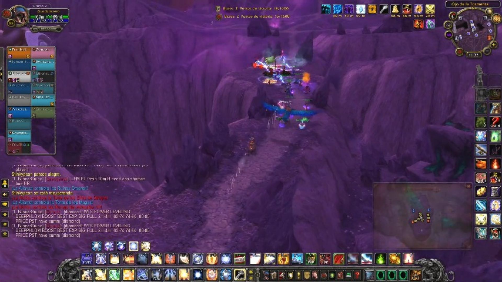 World of Warcraft Eye of the Storm Battleground Ret Pally