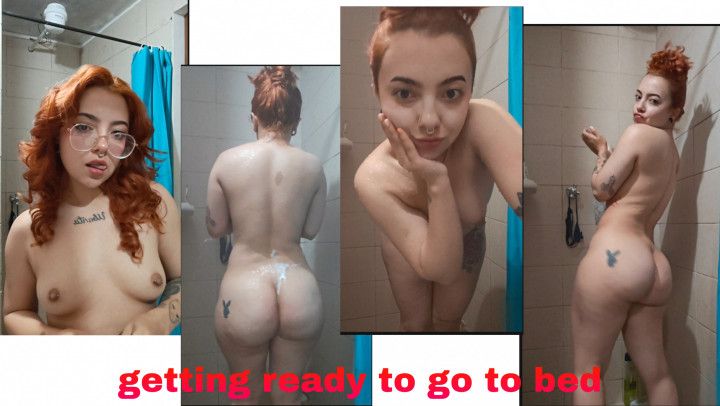 getting ready to go to bed