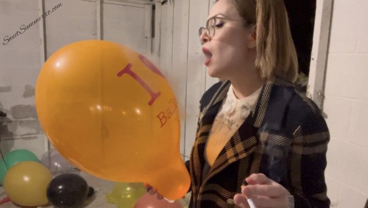 Cigarette Popping: Mean Girlfriend Finds your Balloon Stash