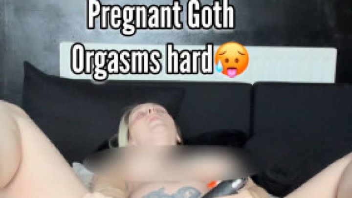 Pregnancy turns Petite Goth wild