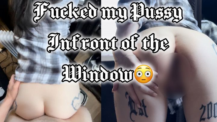 Petite Goth girl gets Fucked infront of the window