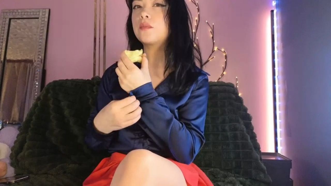 Eating an apple