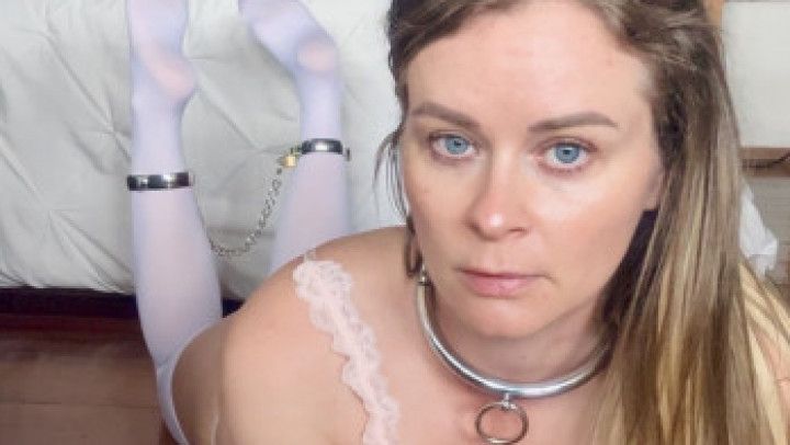 Real girlfriend shackled and dominated