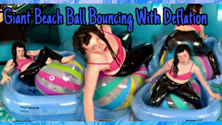 Giant Beachball Bouncing With Deflation