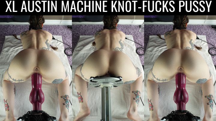 XL Austin machine knot-fuck from above