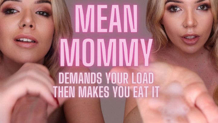 Mean step-Mommy makes you clean up your load