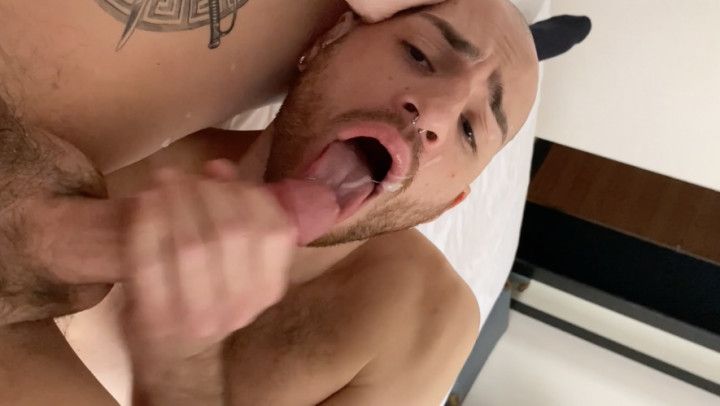 Sucking my boyfriend XXL hung dick