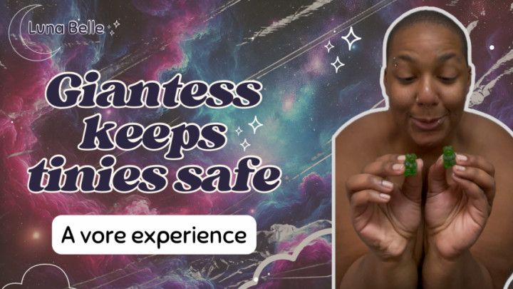 Giantess Keeps Tinies Safe