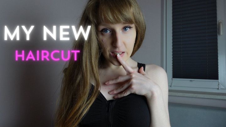 I am showing you my new hairstyle