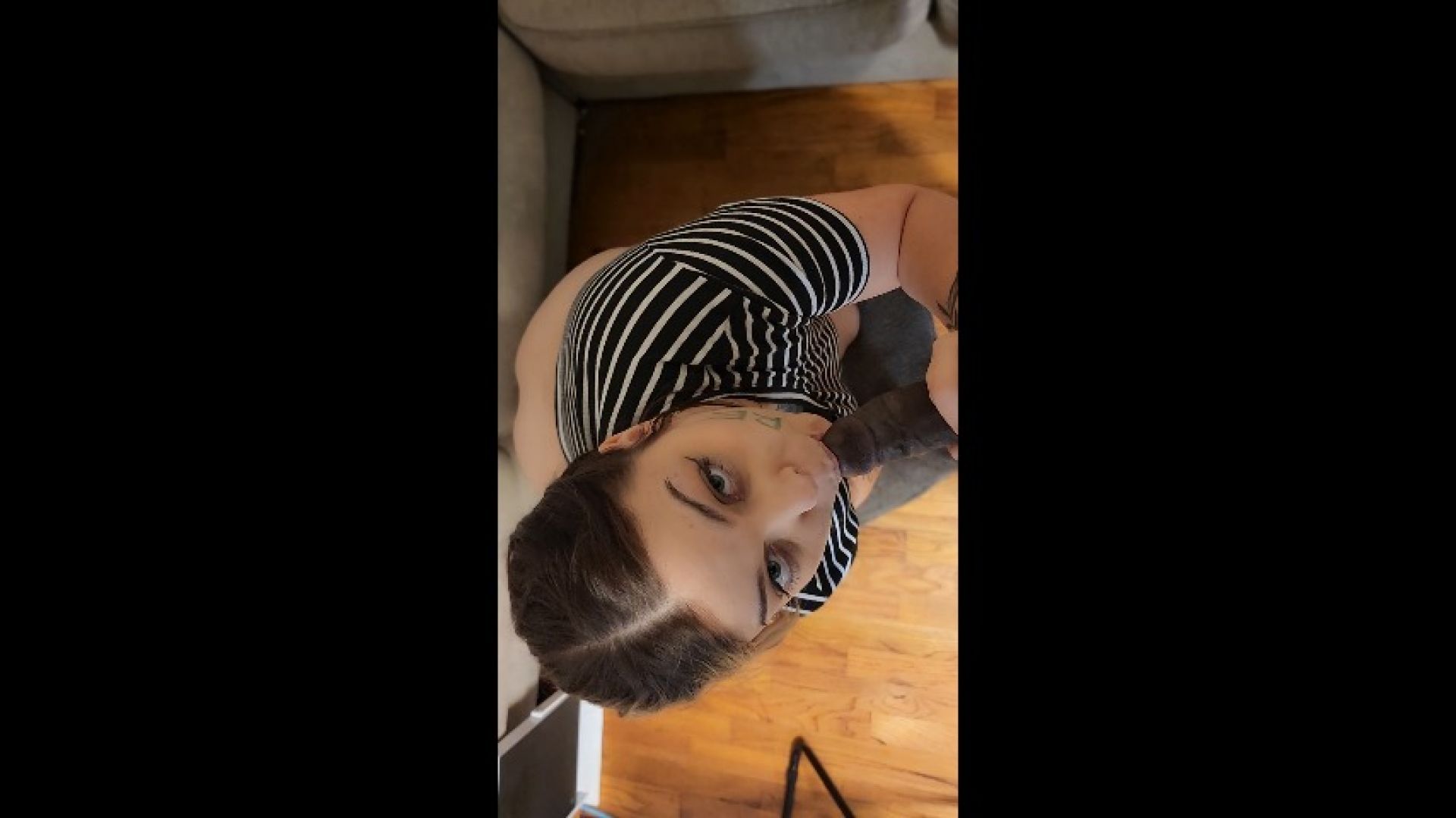 Pawg Deepthroat BBC interracial blowjob