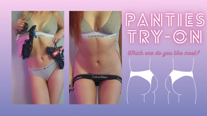 Panties try on