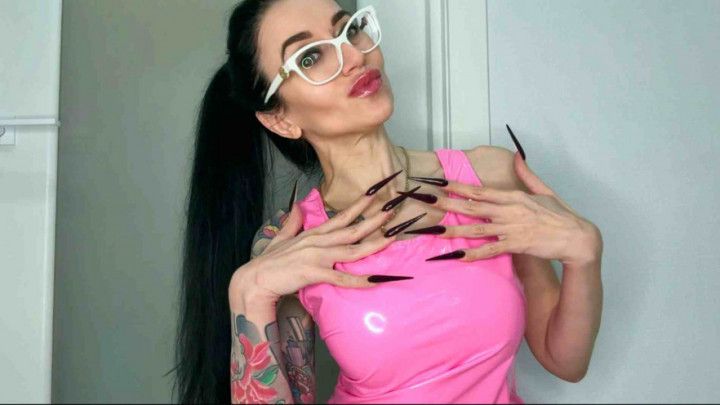 New color Long nails, sharp stilettos, handjobs with spit