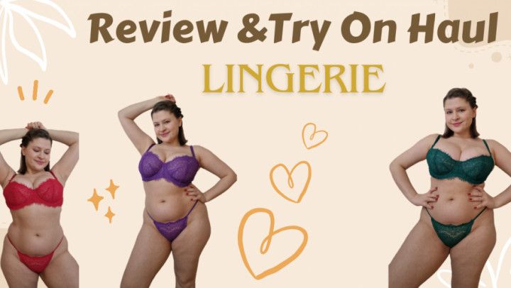 WS lingerie try on and review haul on curvy body shape fr