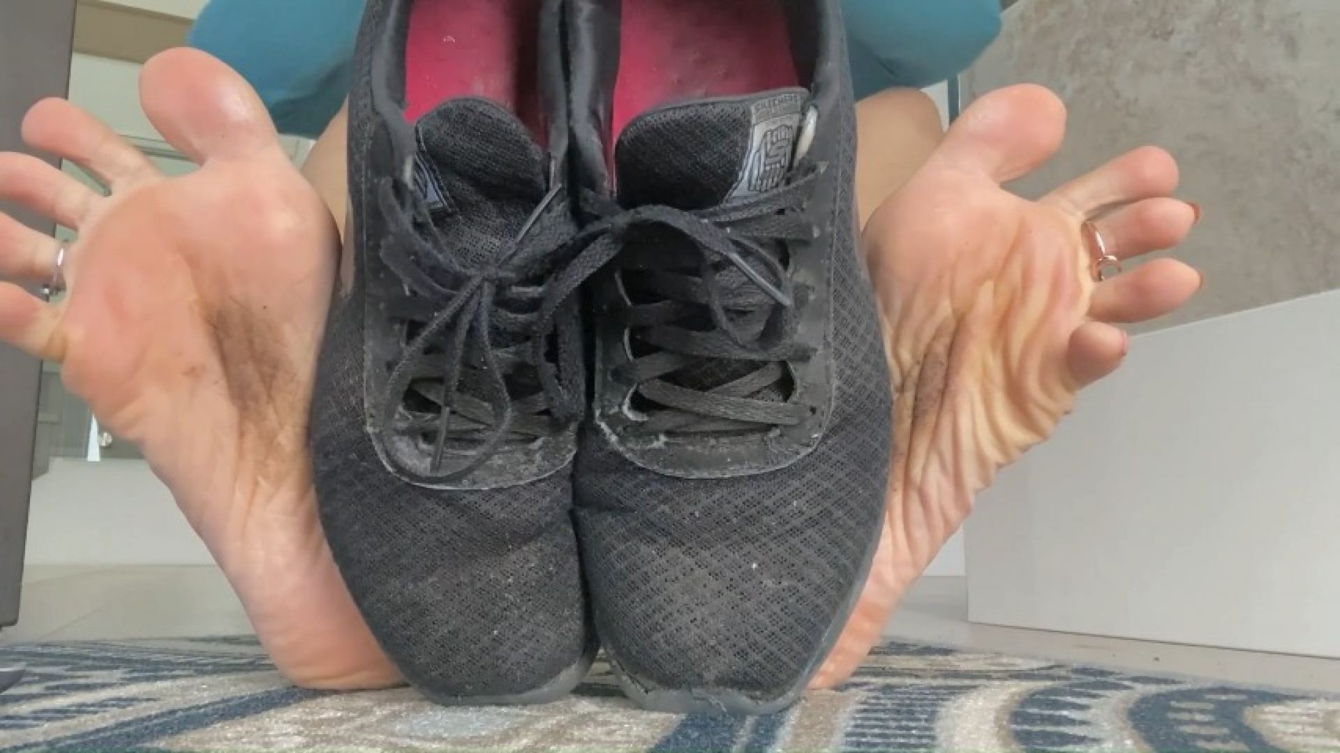 Dirty soles from sneakers