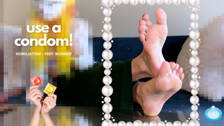 JOI - Fuck your hand loser - Feet Worship &amp; Humiliation