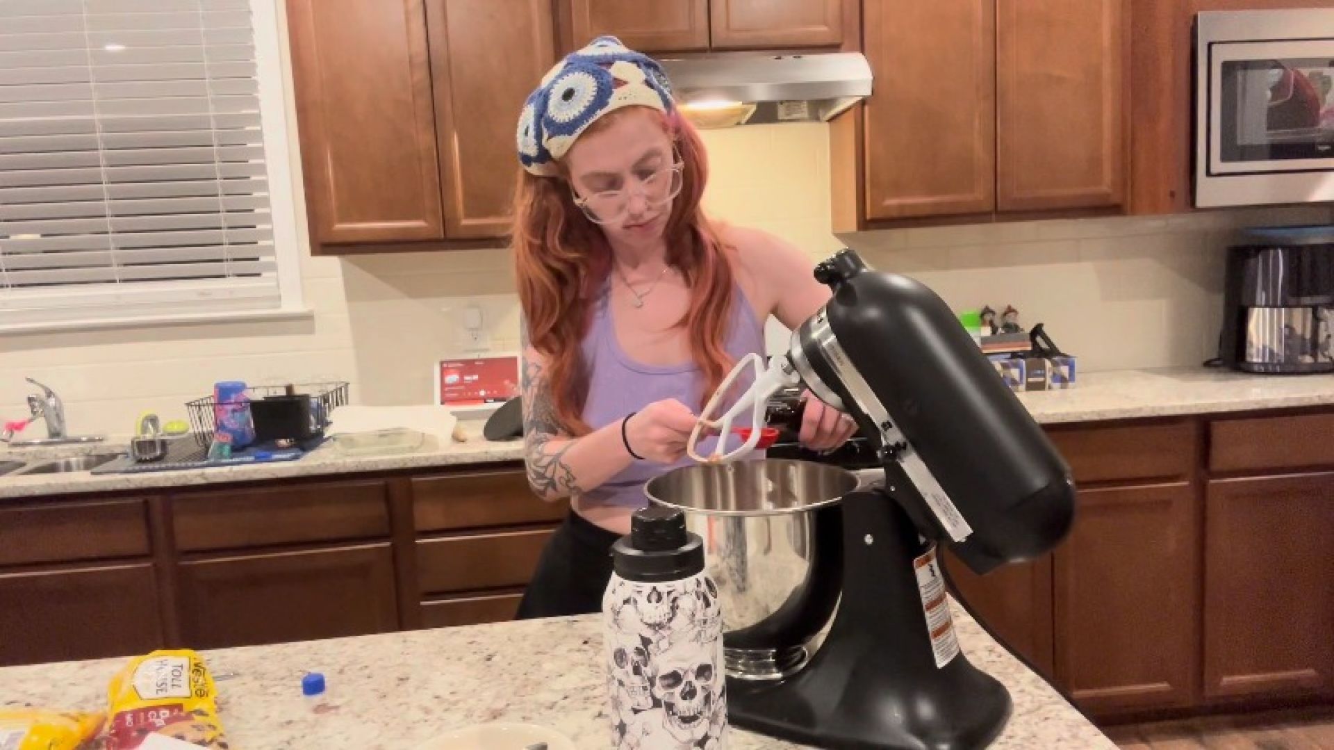 Redhead Makes Brownies