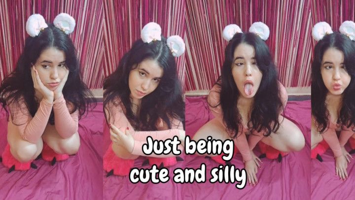 Just being cute and silly