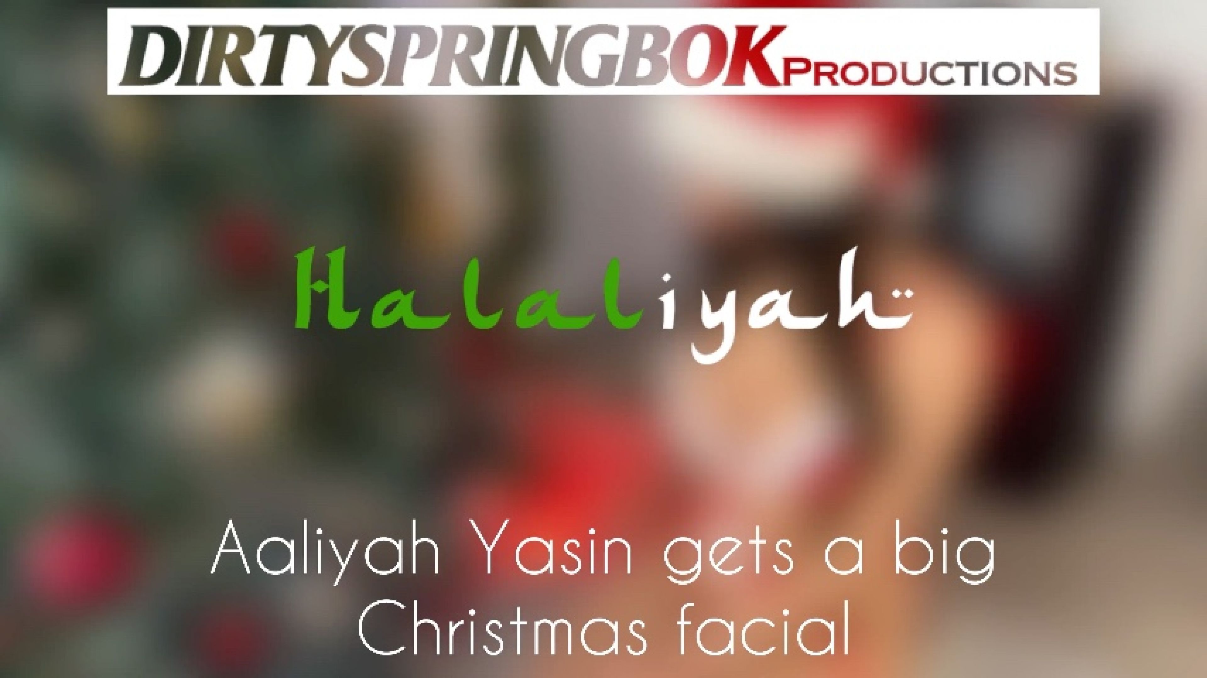Aaliyah Yasin gets a big Christmas facial