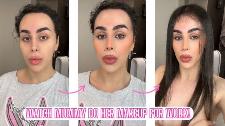 Watch step-Mommy Do Her Makeup For Work Part 2