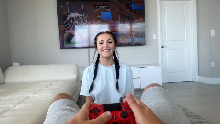 Gamer Boy Gets Lucky Creampie ~ Serena Sterling