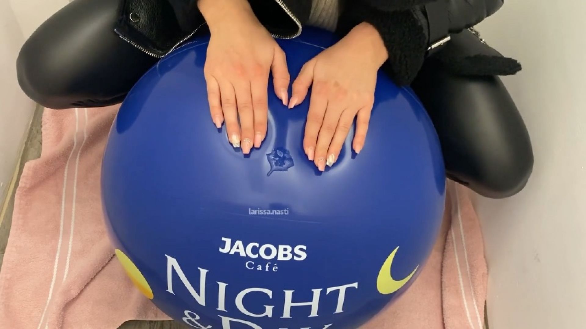 wet spit fun with a beachball