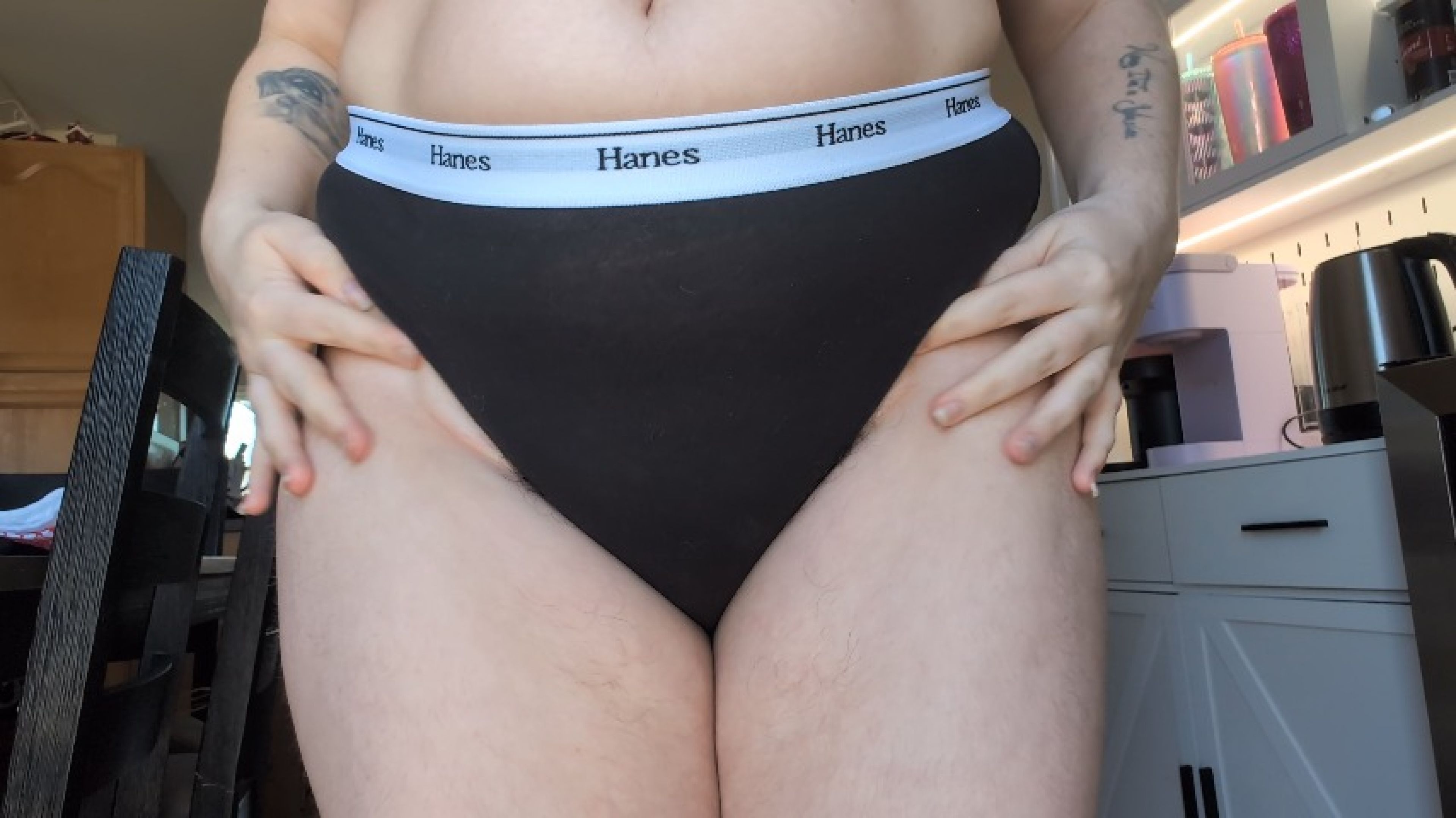 Hanes her way panties try on and teasing *download