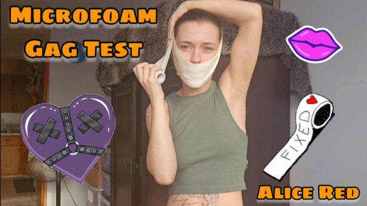 Microfoam Gag Test