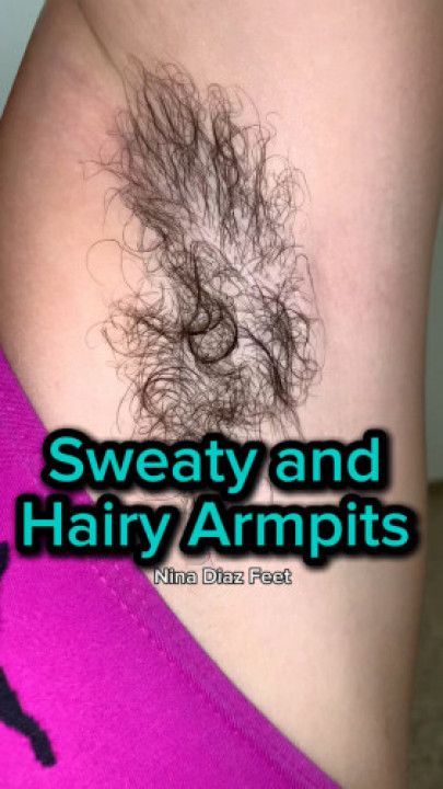 Sweaty and really Hairy Armpit