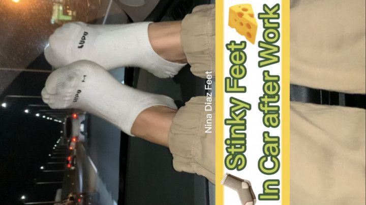 Stinky Feet in Car after Work