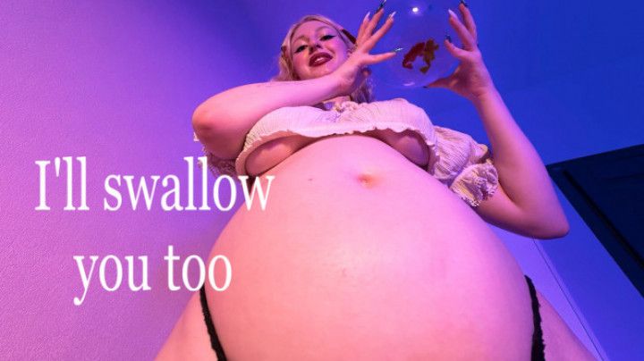 Giant step-Mommy Swallowed Her step-Son's Fish