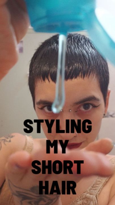 Short hair styling