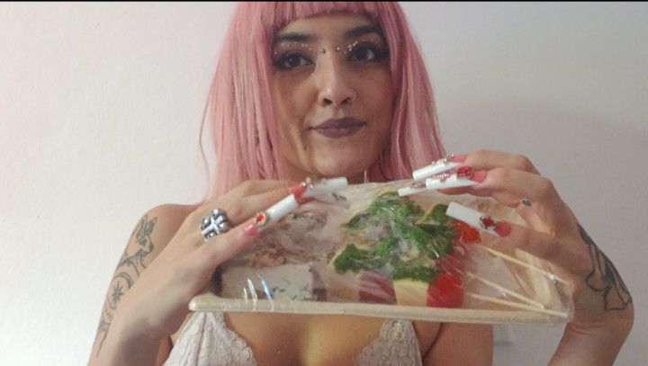 Mukbang Christmas food