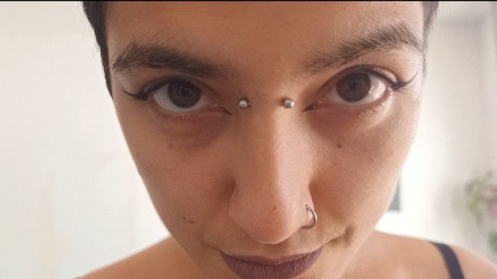 Looking at my hairy face pov