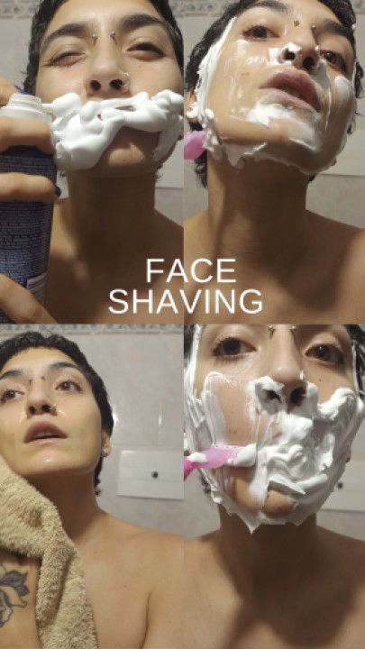 Shaving my face