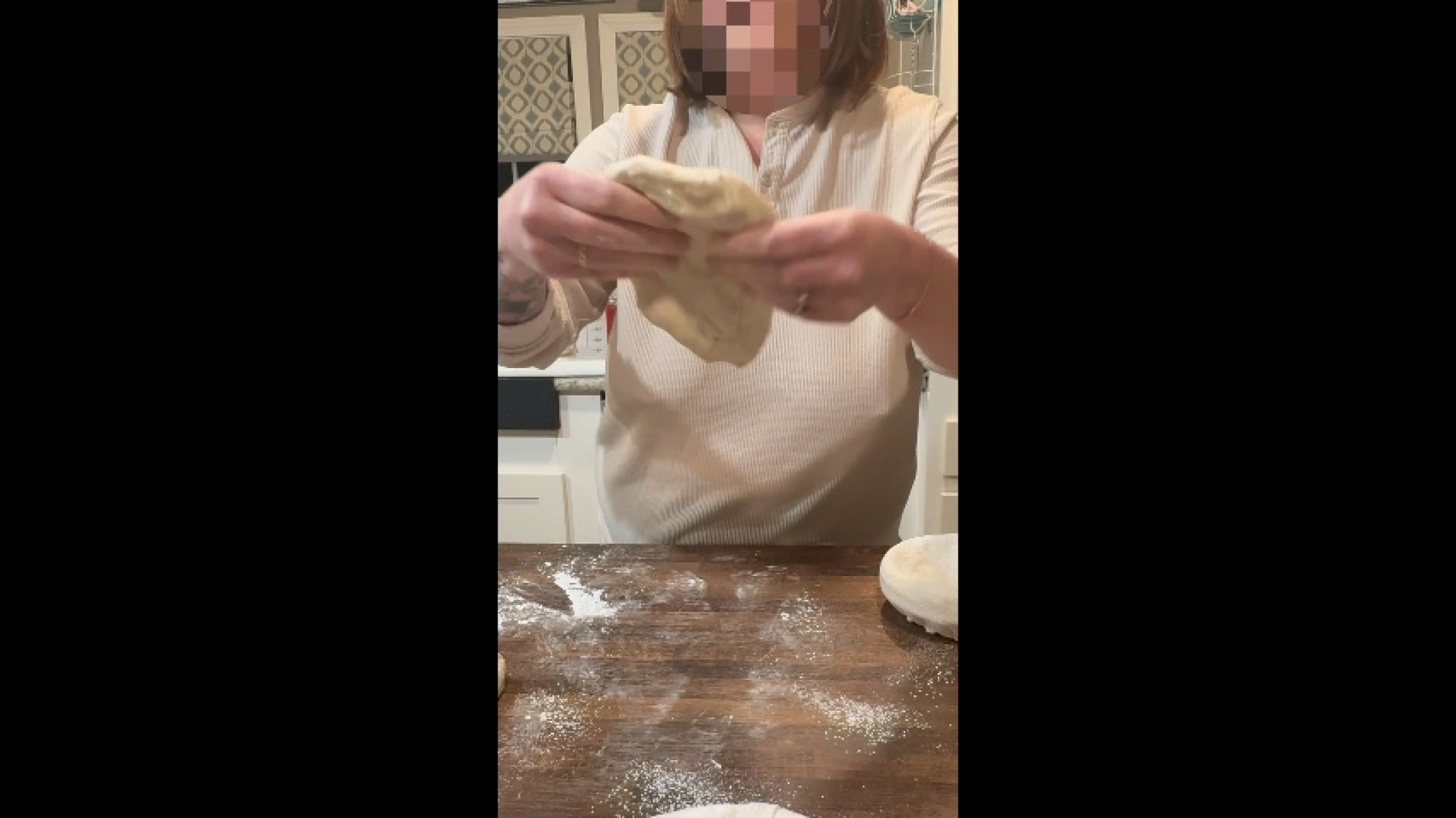 Hard Nipples While Making Bread