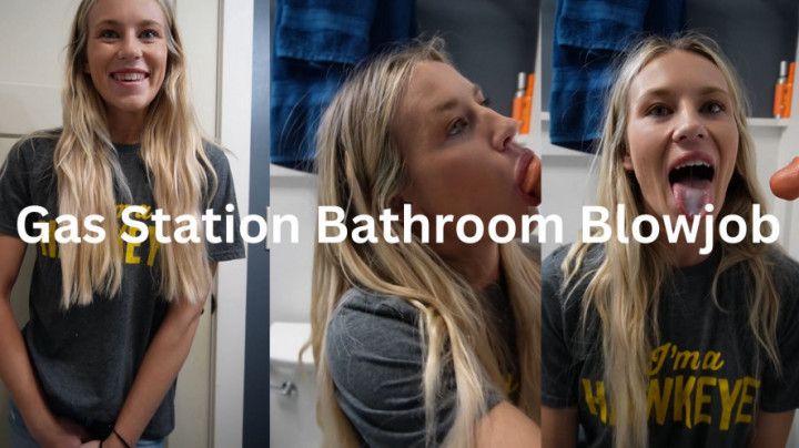 Gas Station Bathroom Blowjob