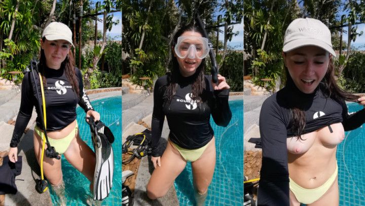 Jerk Off Scuba Diving Refresher JOI Masturbation with Gear