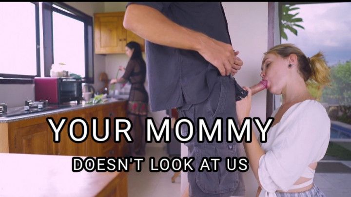 Step-DADDY HAS FUN BEHIND HIS WIFE