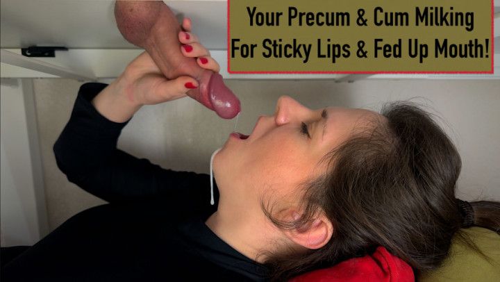 Precum Till Sticky Lips: Milking Table Pre Cum N Cum Extract